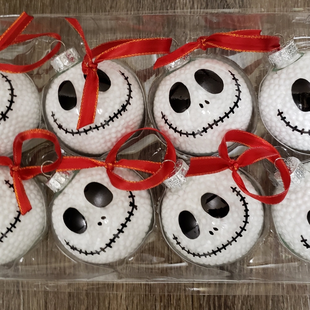 Jack Skellington 8 Piece Ornament Set Holiday